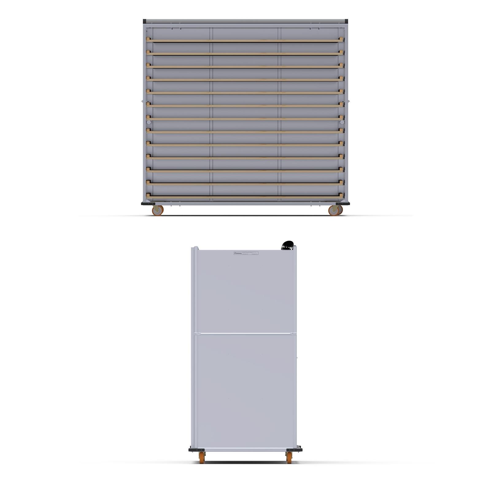 Chariot passeur en bois avec Système enfermé 80x180 cm