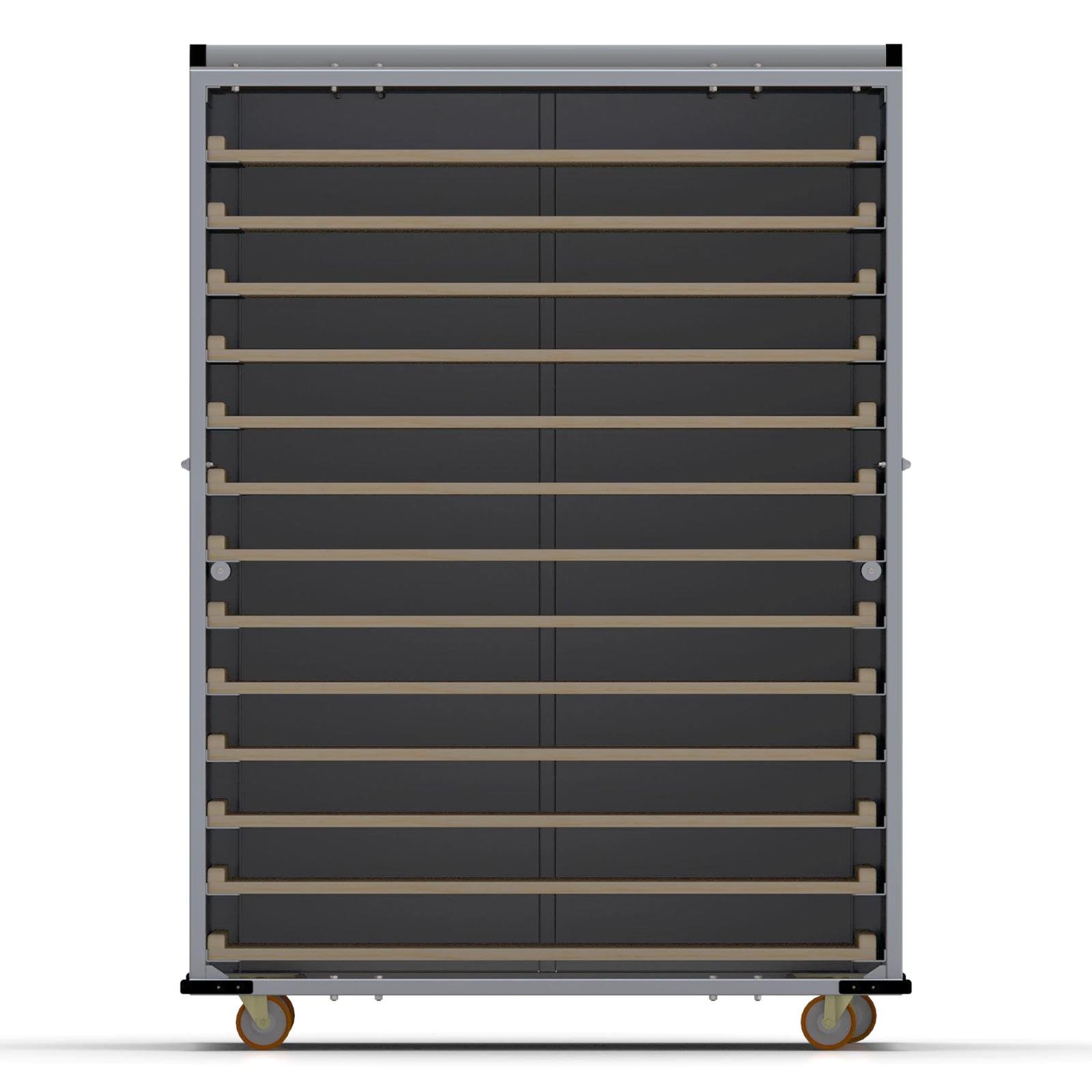 80x180 cm Kapalı Sistem Tahta Pasa Arabası