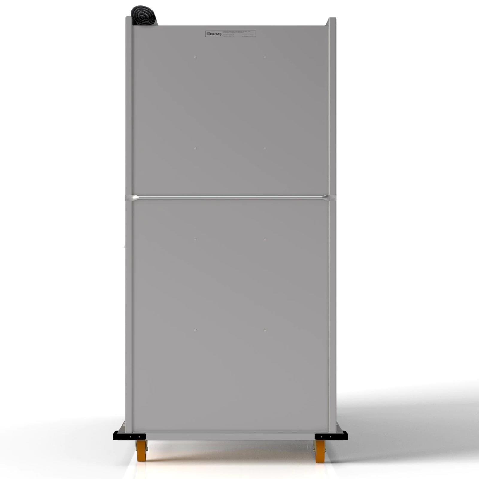 80x180 cm Kapalı Sistem Tahta Pasa Arabası (İnoks)