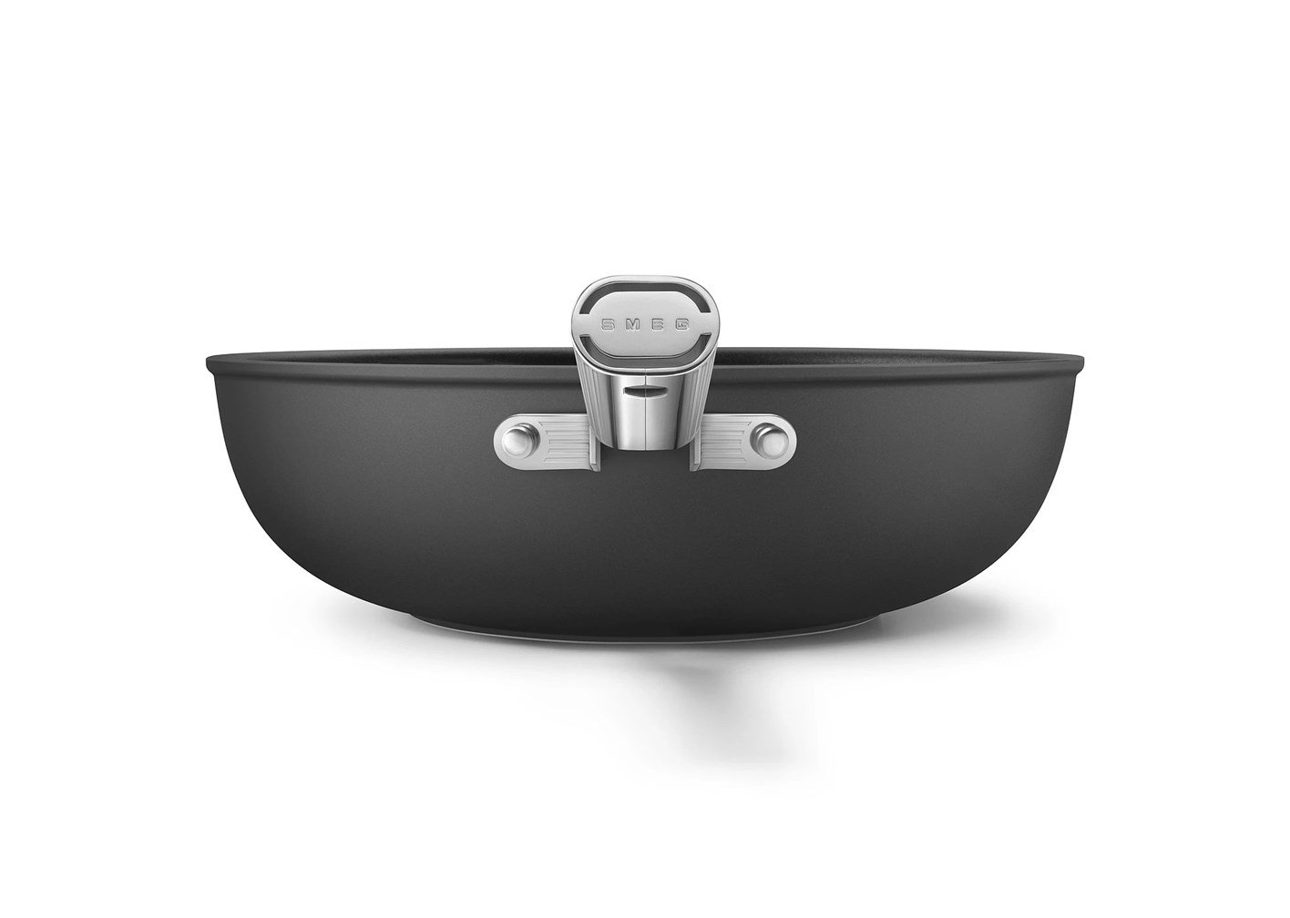 Smeg - Cookware 50'S Style Siyah WOK Tava 30 cm