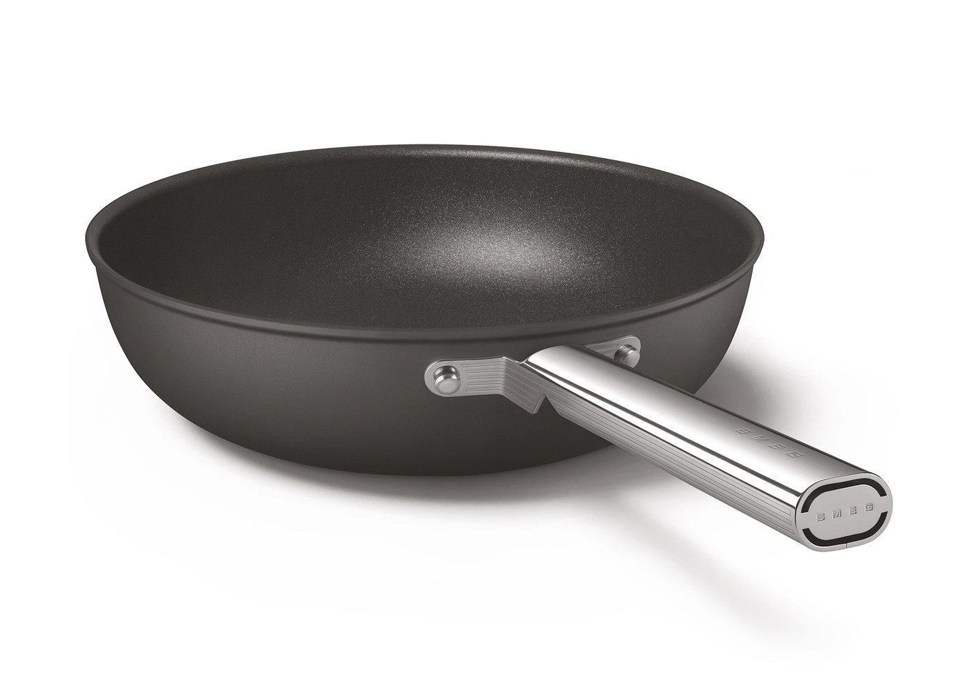 Smeg - Cookware 50'S Style Siyah WOK Tava 30 cm