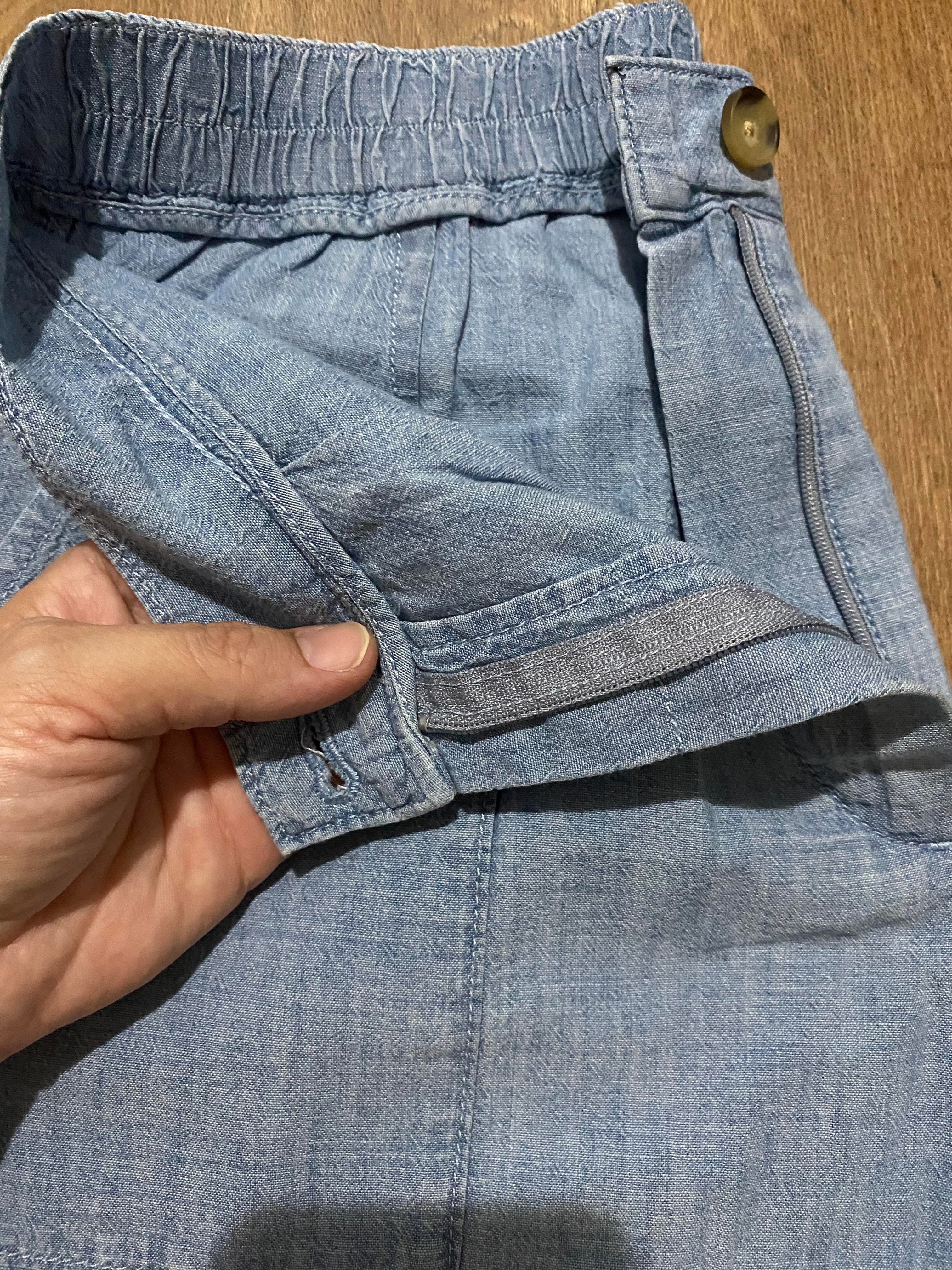 Beli Lastikli Dokuma Şort