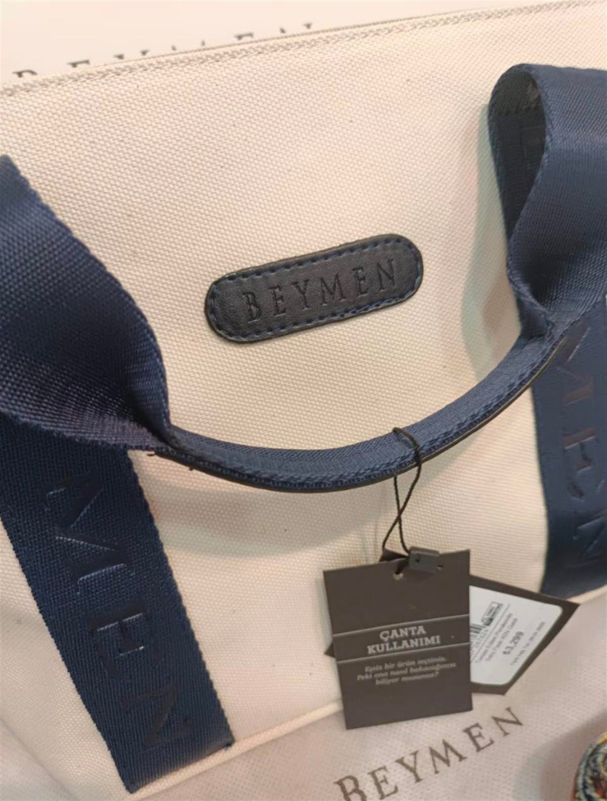 Beymen Kanvas Lacivert Askılı Çanta