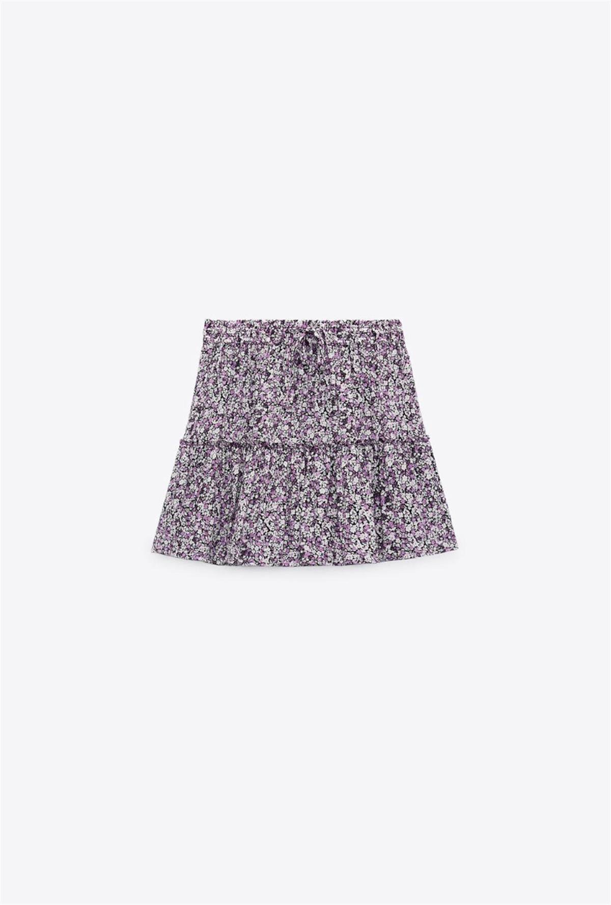 Çiçekli Şort Etek