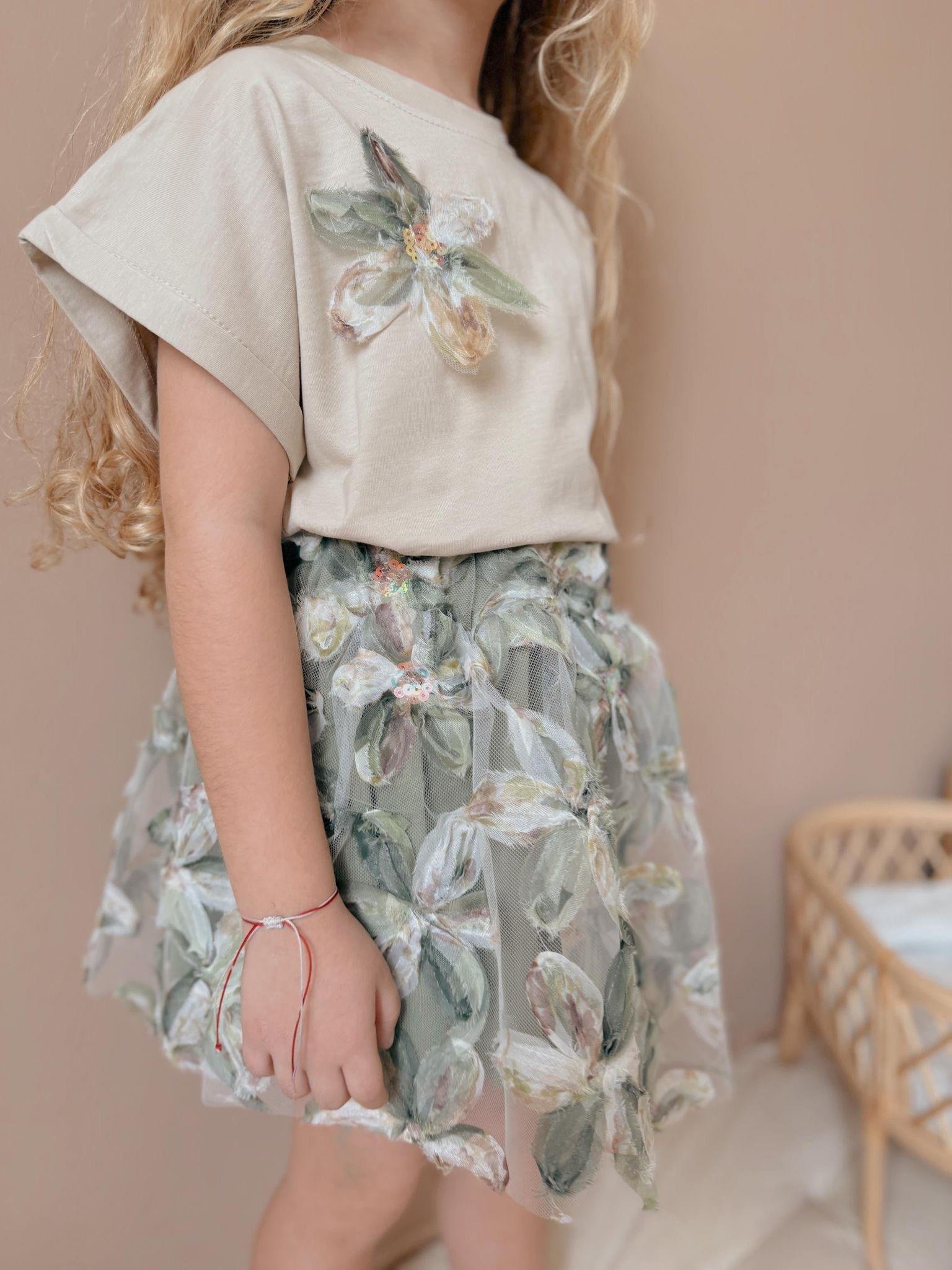 Çiçekli Yeşil Takım