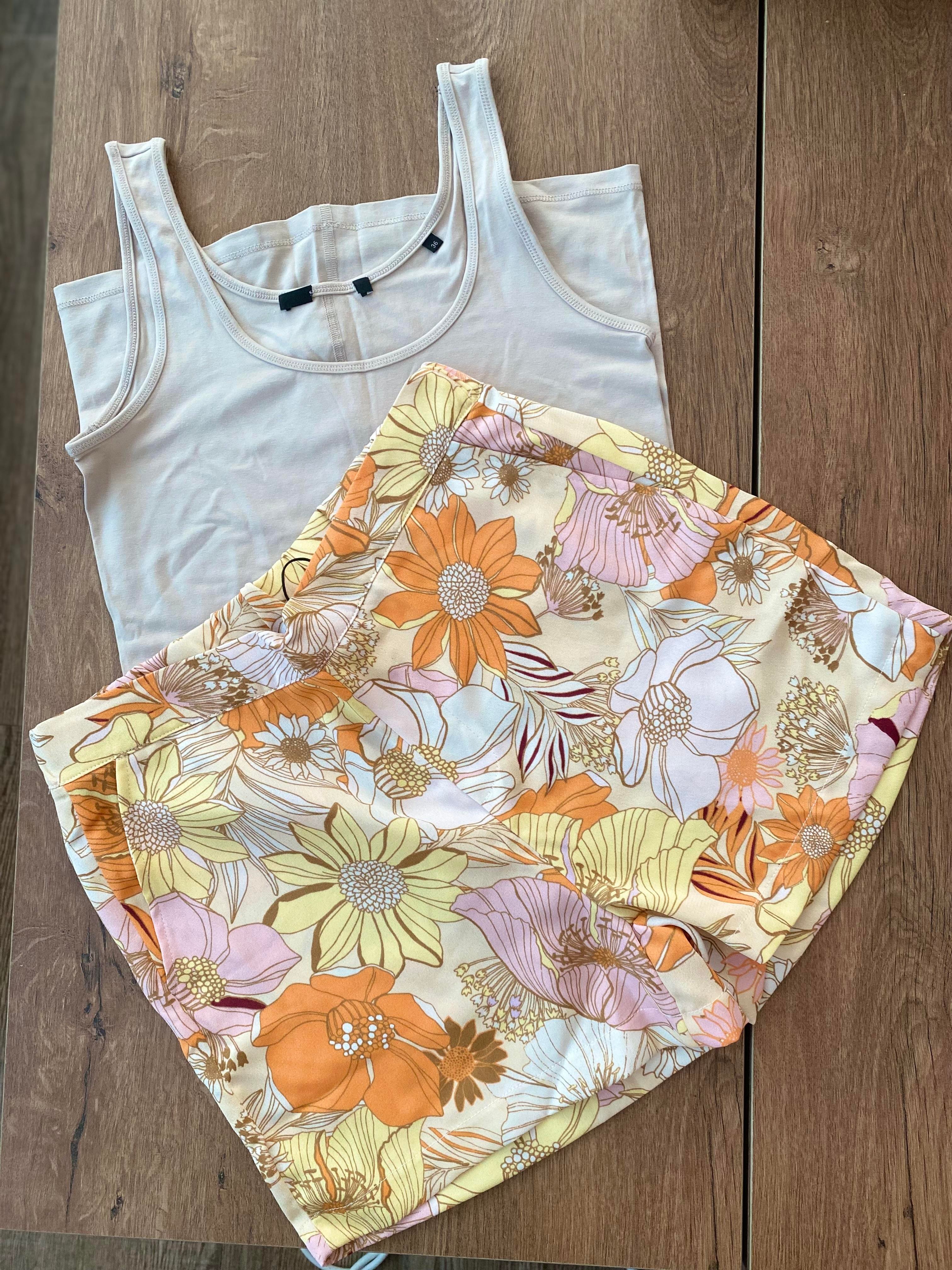 Costes Çiçekli Şort