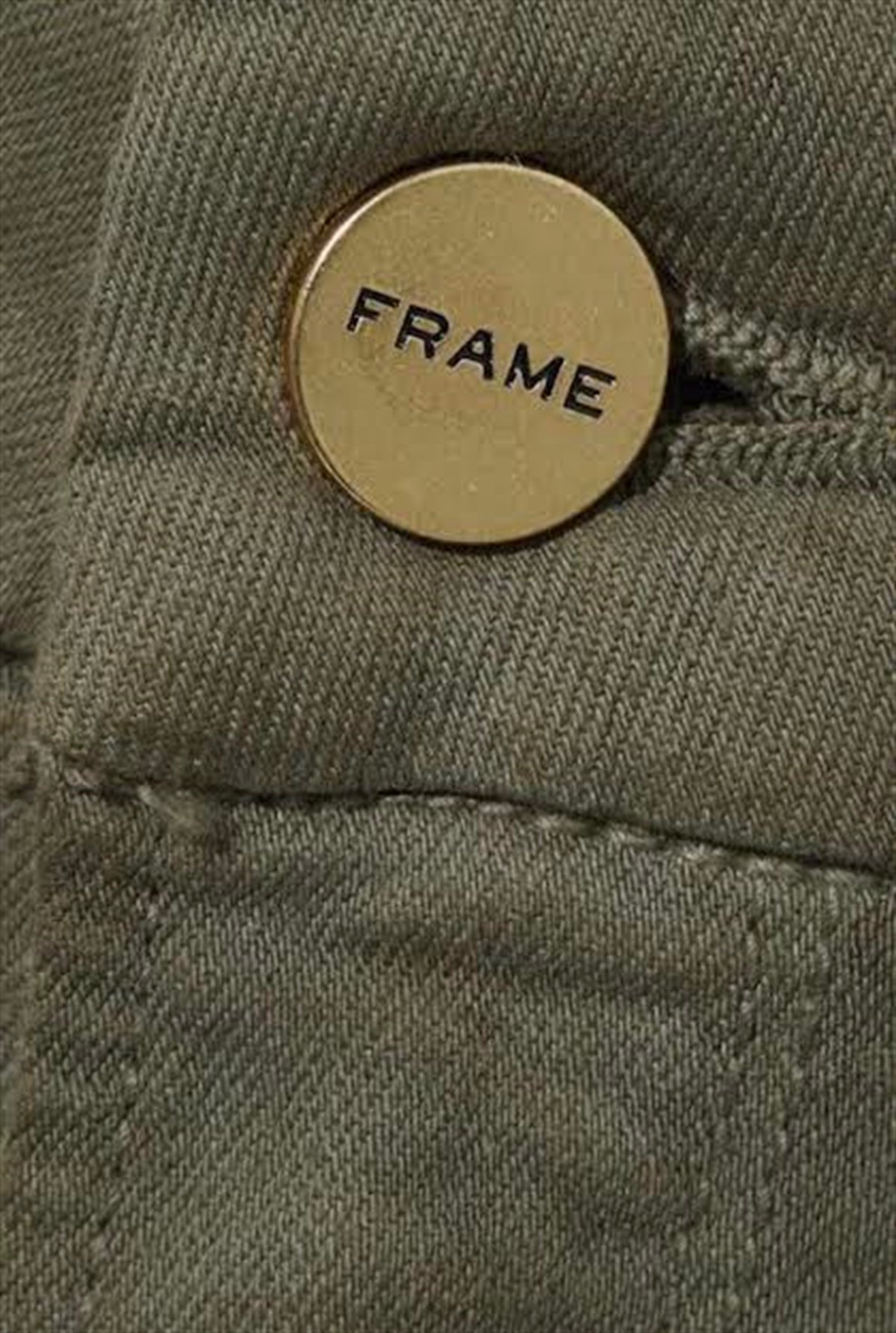 Frame Orta Bel Deri Kaplama Pantolon