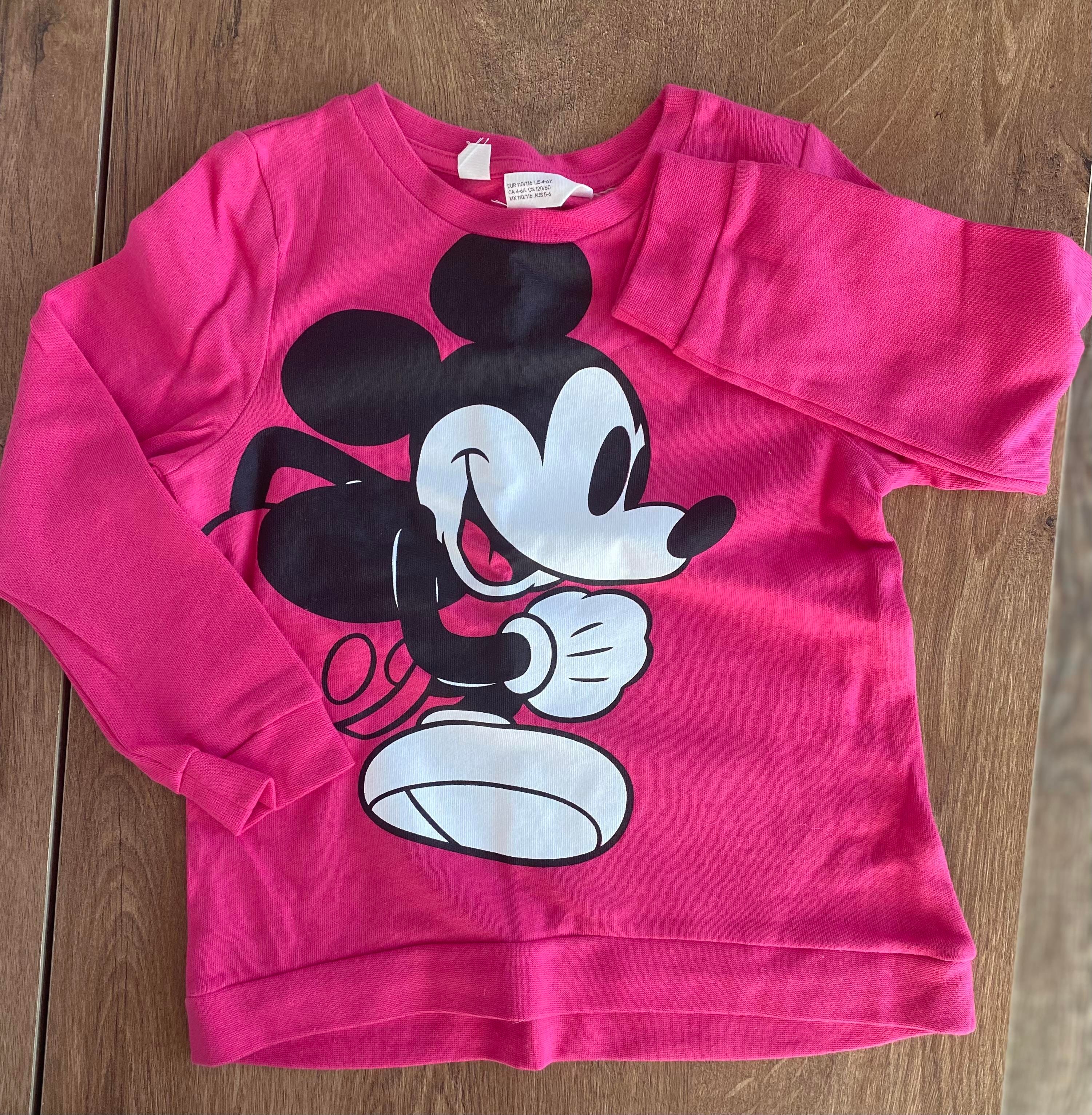 HM Mickey Pembe Sweatshirt