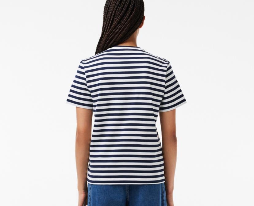 LCST Çizgili Lacivert Basic Tİşört