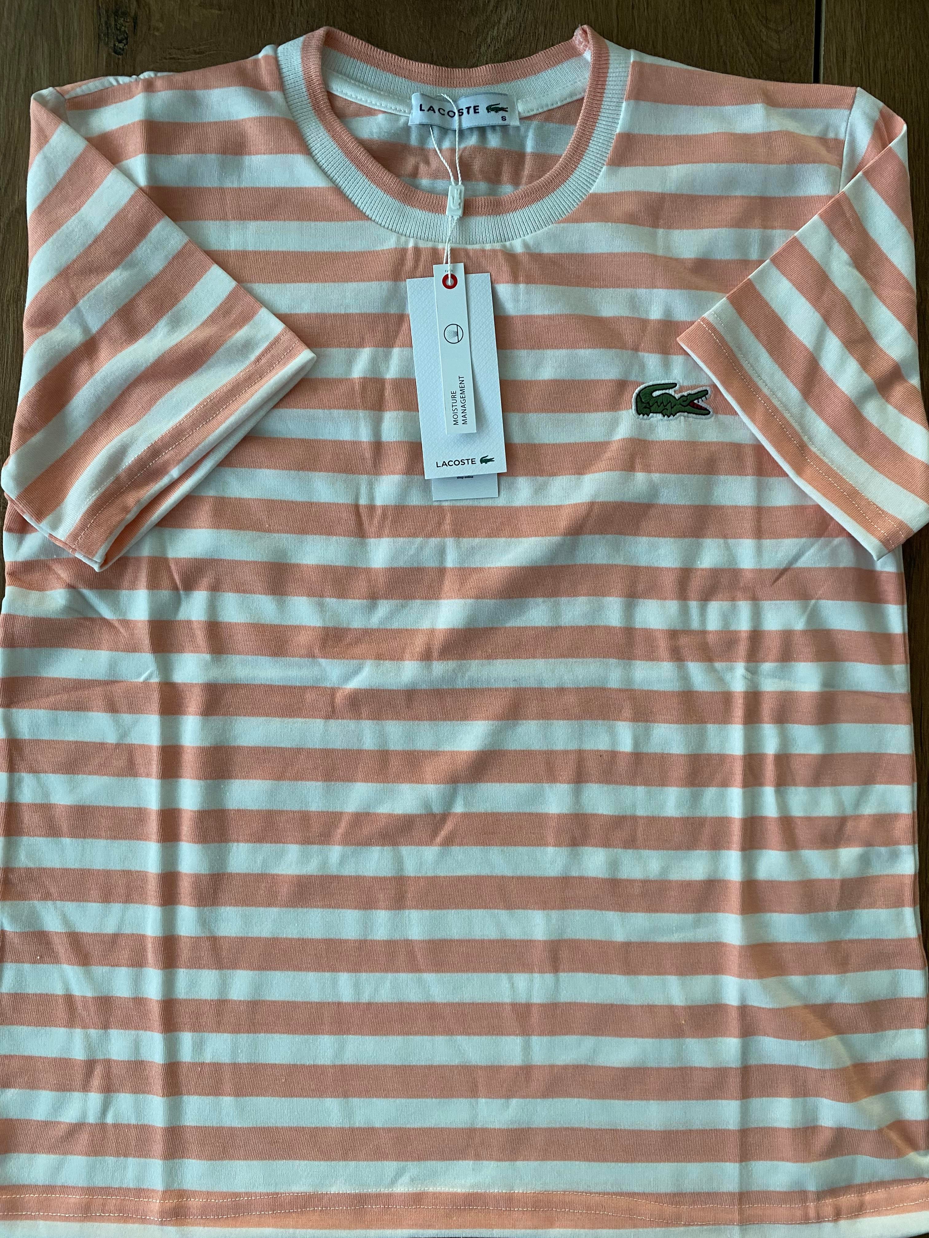 LCST Çizgili Somon Basic Tİşört