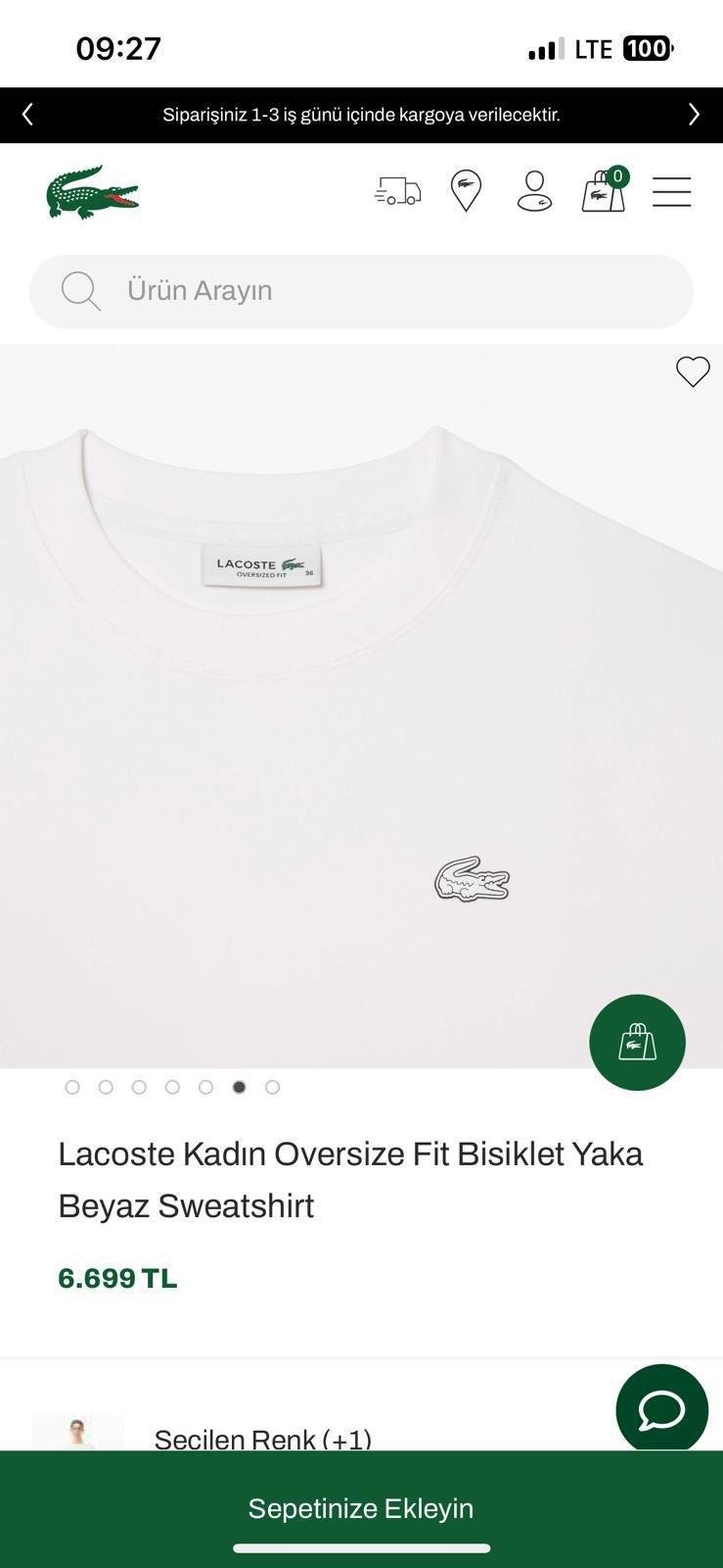 LCST Oversize Beyaz Sweatshirt