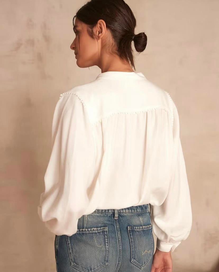 Maison Retro Detaylı Koton Gömlek
