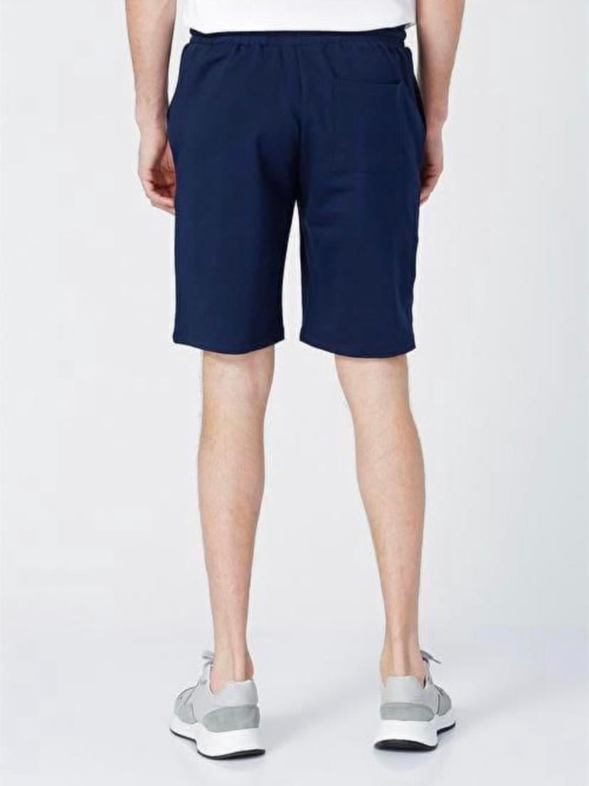 Mavi Renk Cep Fermuarlı şort