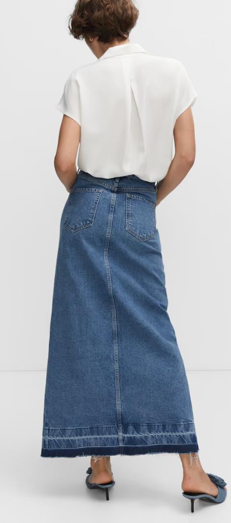 MNG Lyocel Beyaz Gömlek