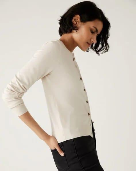 MS Ekru Triko Hırka