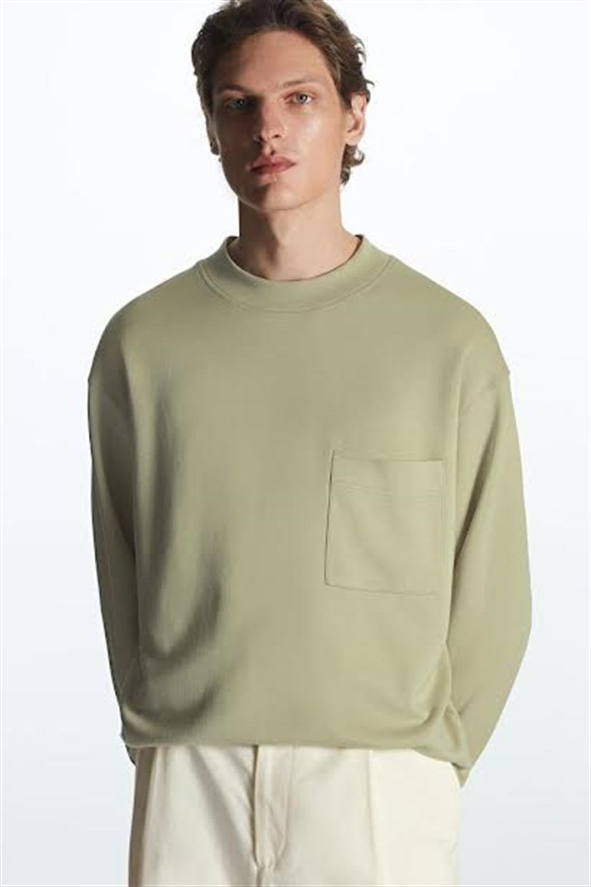 Orjinal Marka Bej Sweatshirt
