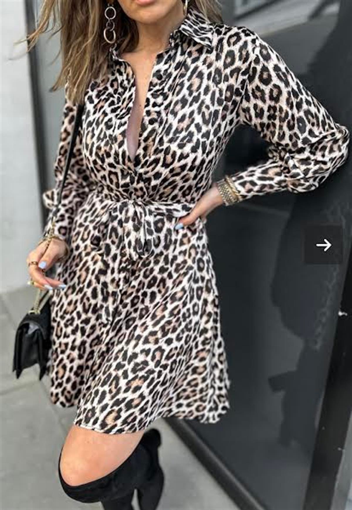 Orjinal Marka Leopar Elbise