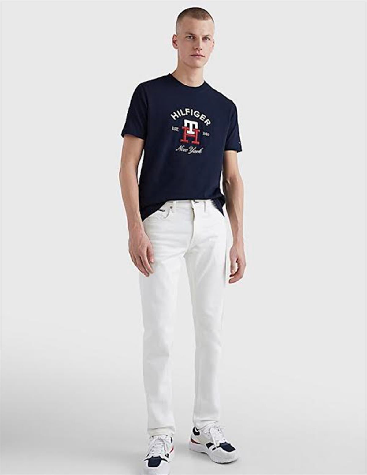 Tommy Basic Lacivert Tişört