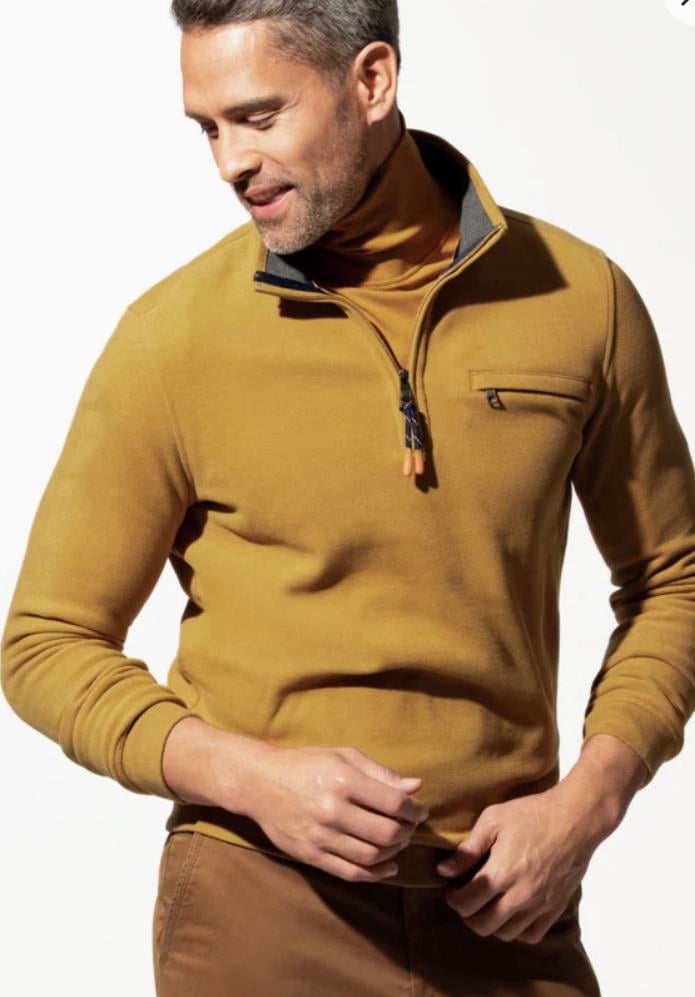 Walbusch Hardal Fermuarlı Sweatshirt