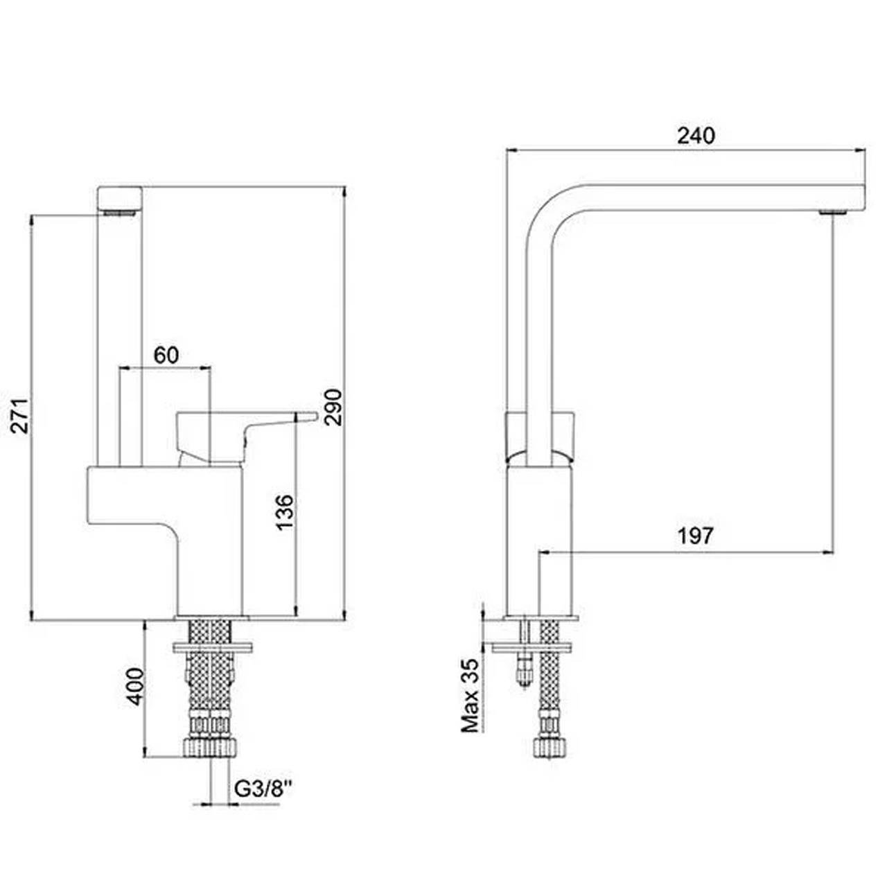 ECA Dalia Eviye Bataryası 102118143-Batarya & Musluk-FLZ07698