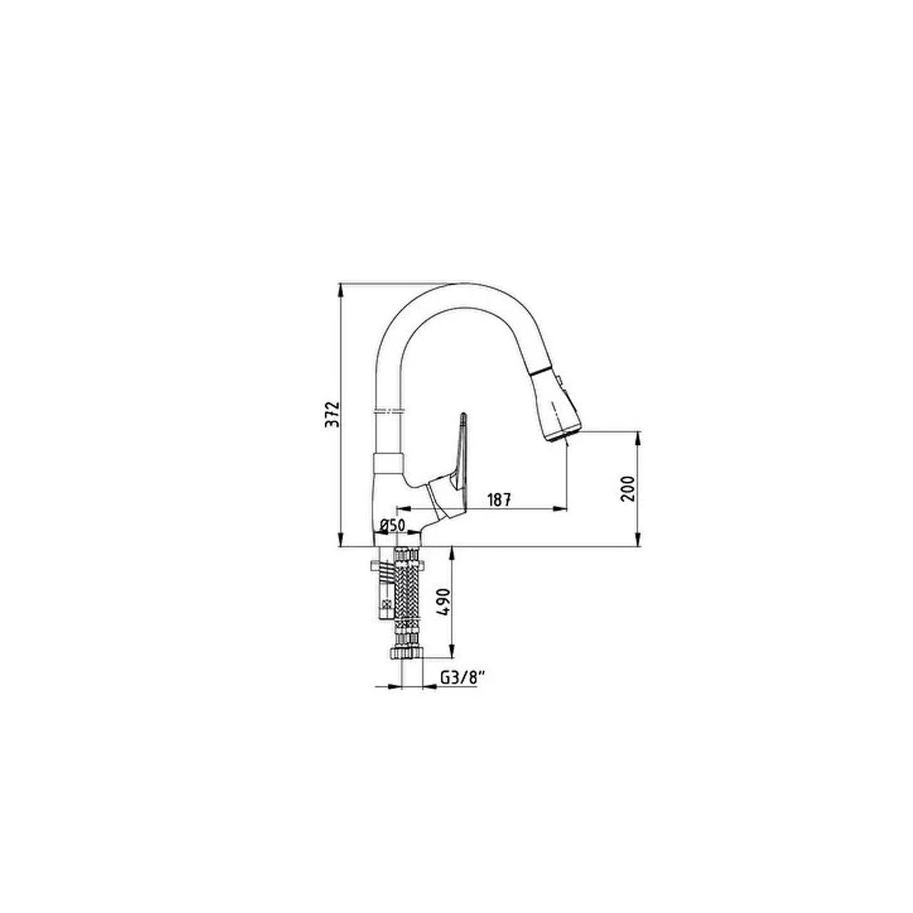 ECA Eca Spylos Spiralli Eviye Bataryası Krom 102118142-Batarya & Musluk-FLZ07693
