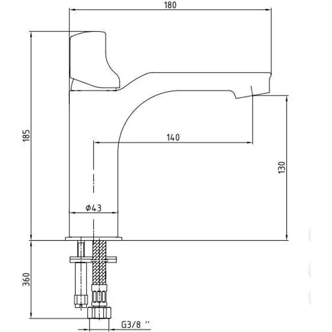 ECA Myra Lavabo Bataryası Beyaz Renkli 104108986-Lavabo Bataryası-FLZ07731