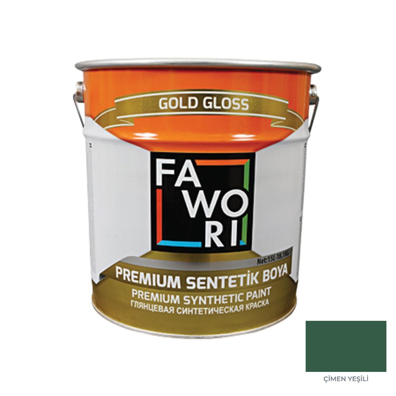 Fawori Premium Sentetik Boya 15 Kg Çimen Yeşili-Fawori Sentetik Boyalar-FLZ01019