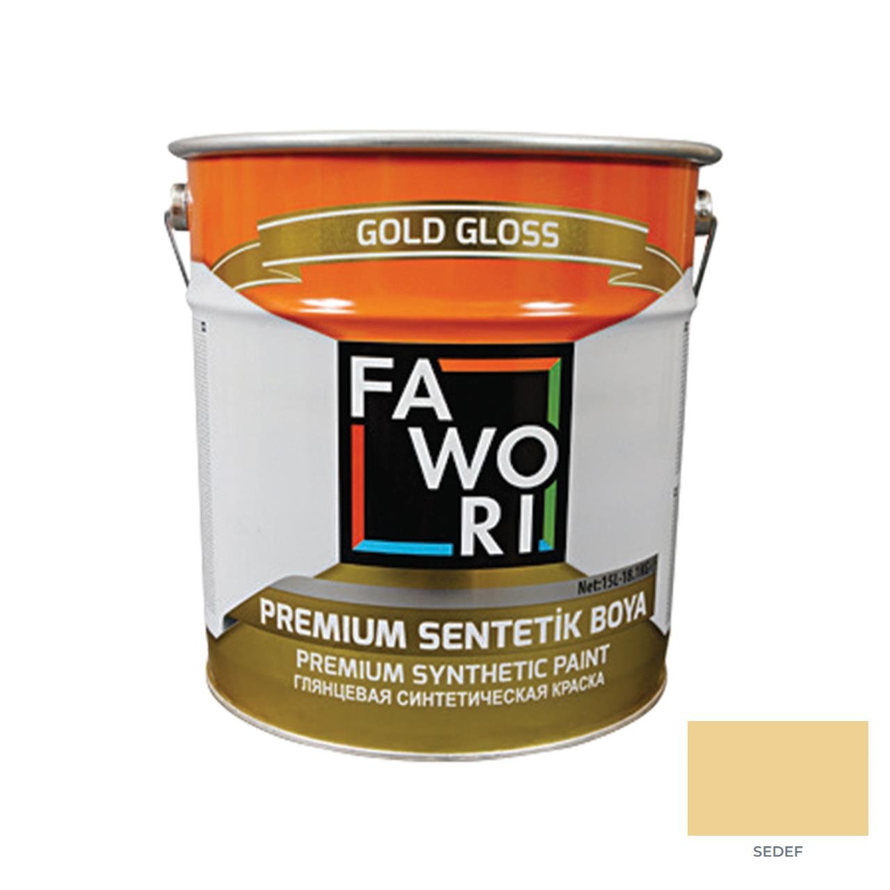 Fawori Premium Sentetik Boya 15 Kg Sedef-Fawori Sentetik Boyalar-FLZ01019
