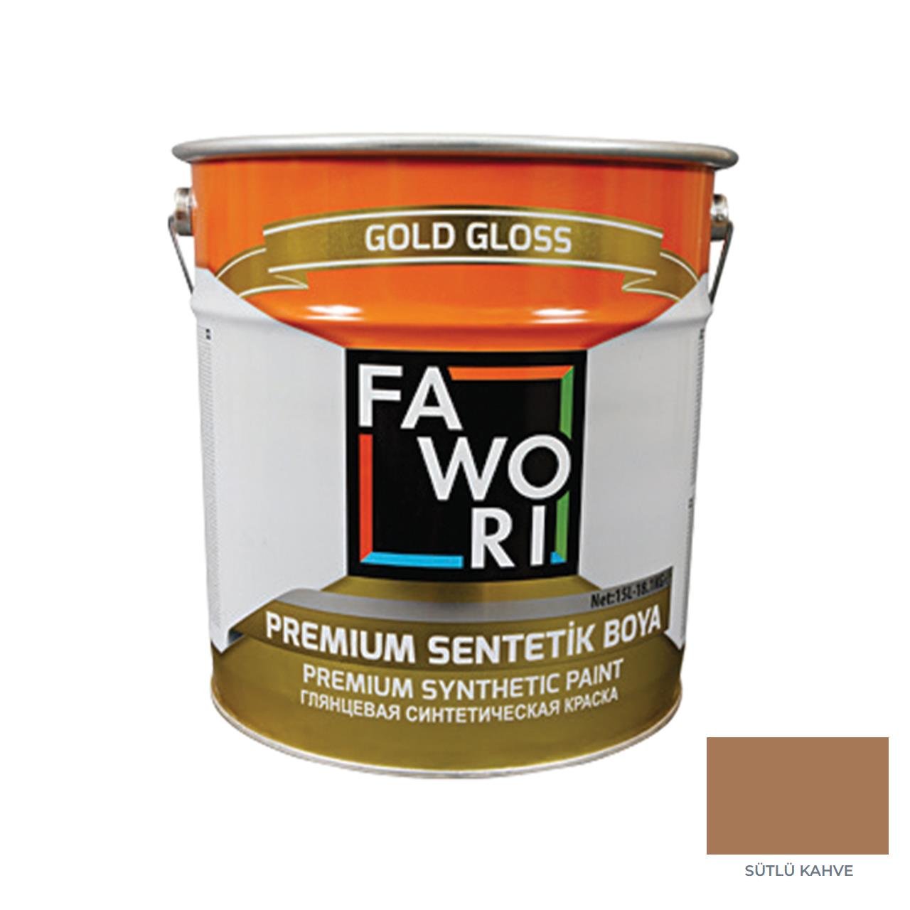 Fawori Premium Sentetik Boya 15 Kg Sütlü Kahve-Fawori Sentetik Boyalar-FLZ01019
