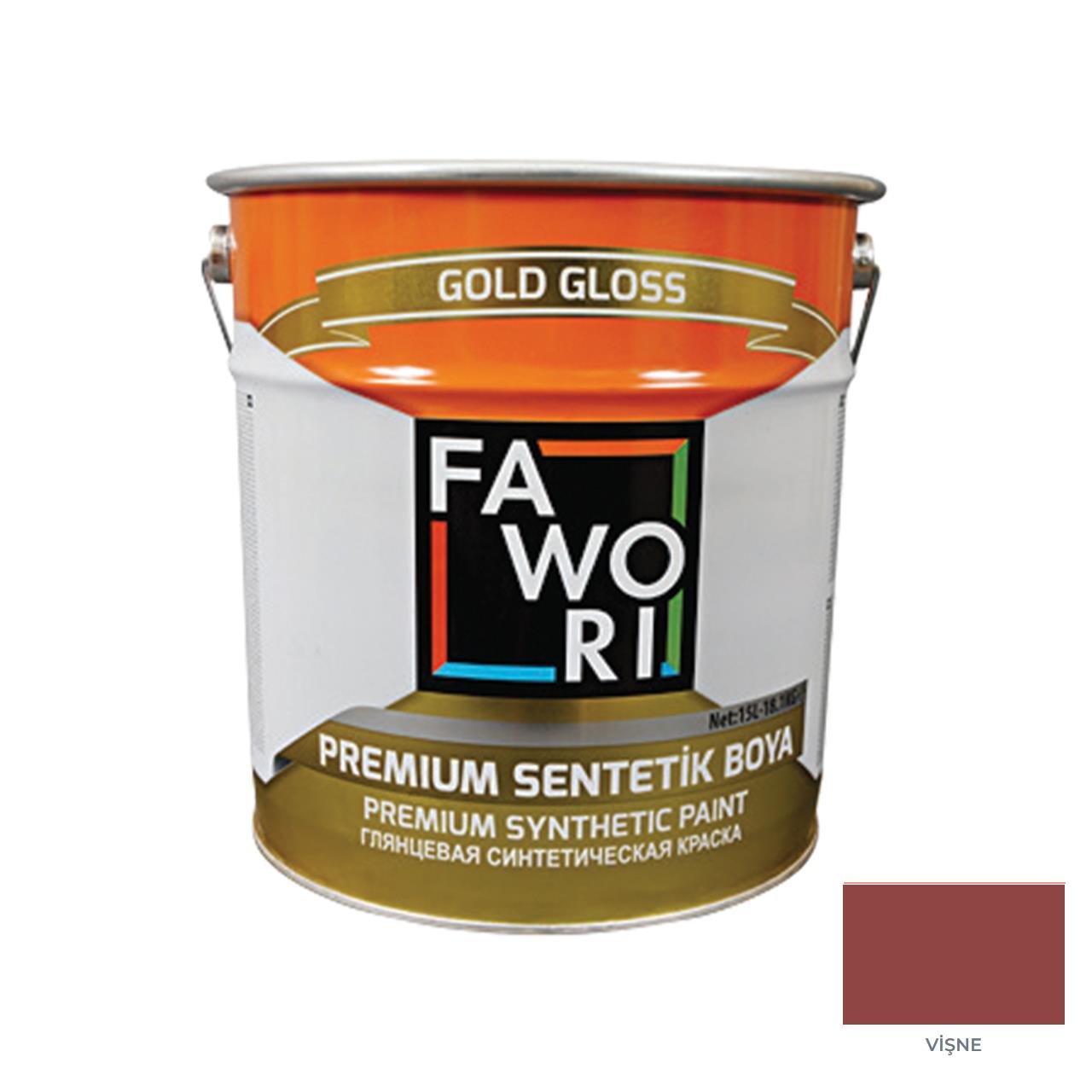 Fawori Premium Sentetik Boya 15 Kg Vişne-Fawori Sentetik Boyalar-FLZ01019