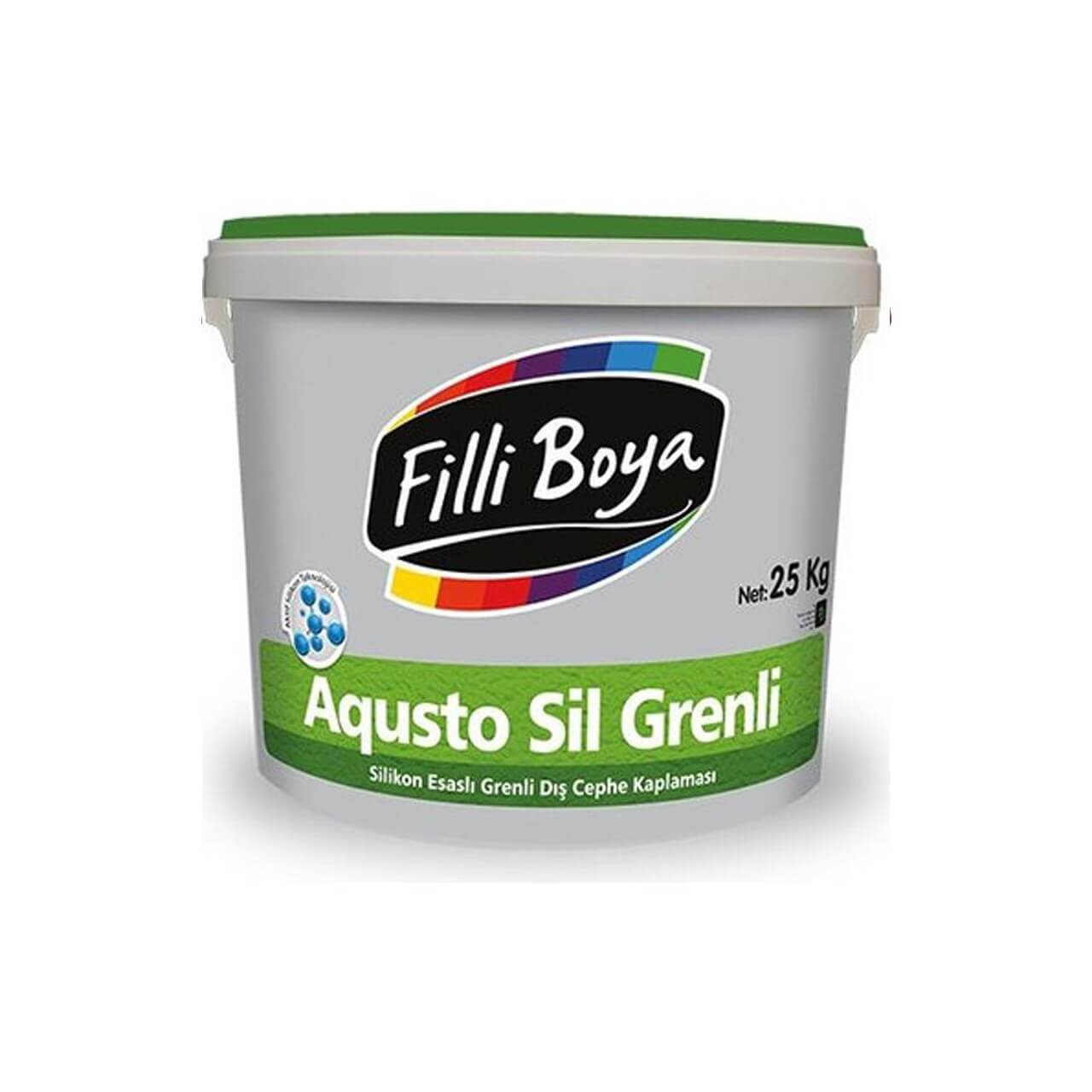 Filli Boya Aqusto Sil Grenli Dış Cephe Boyası 25 KG Beyaz-Dış Cephe Boyaları-FLZ00274