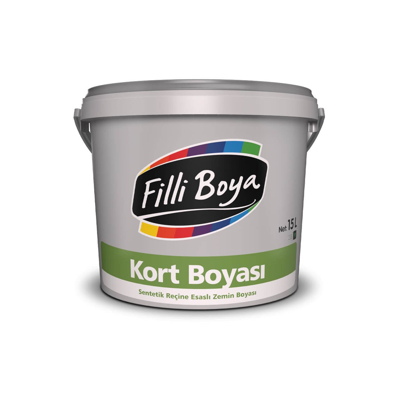 Filli Boya Tenis Kort Boyası Beyaz 15 LT-Zemin Boyası-FLZ00302