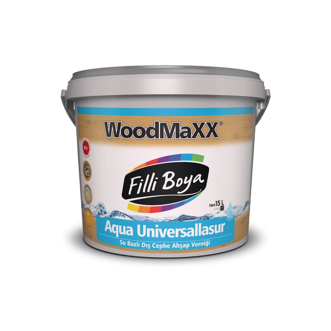Filli Boya Wood Aqua Universallasur Ahşap Koruyucu 2.5 LT-Ahşap ve Mobilya Boyaları-FLZ00328