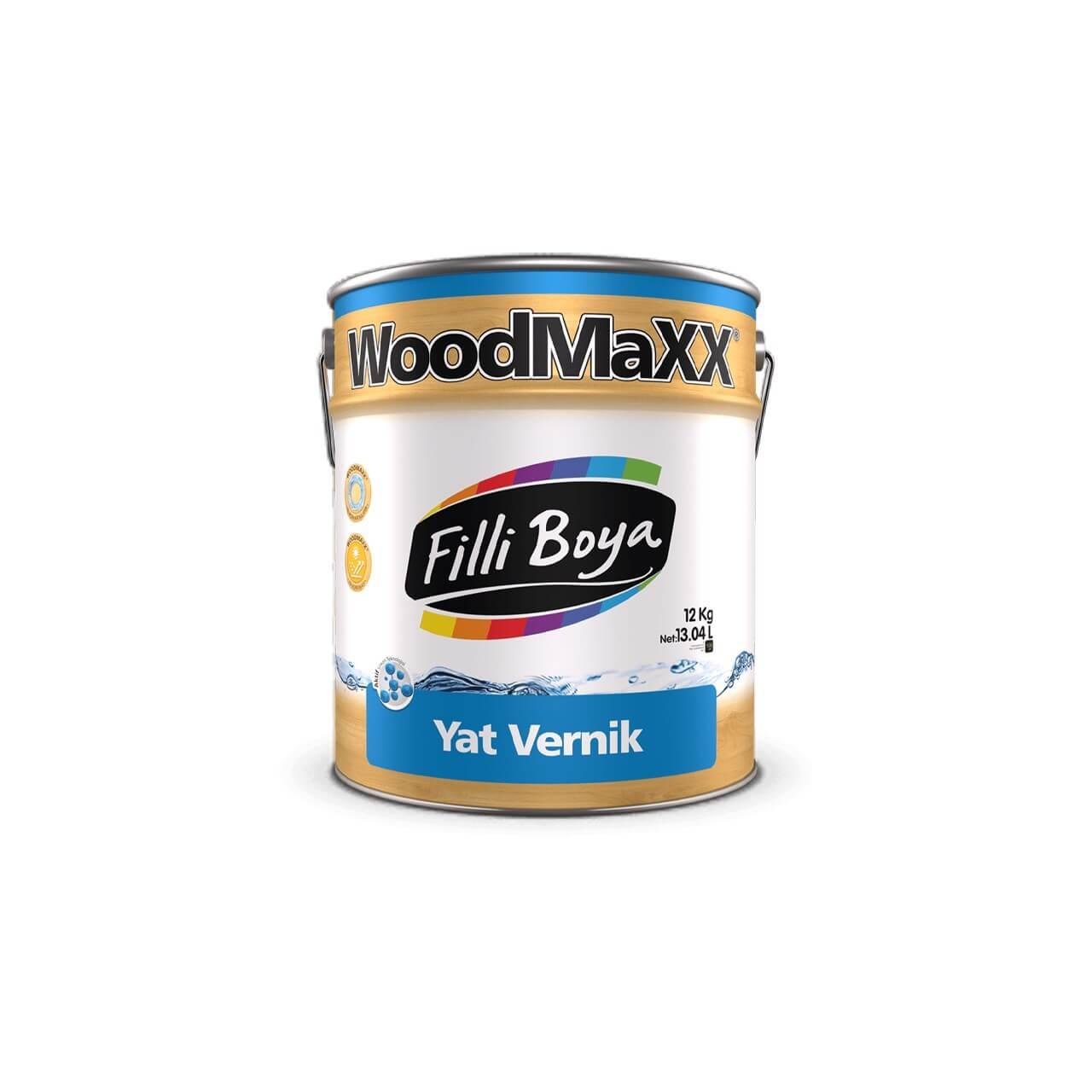 Filli Boya WoodMaXX Yat Vernik 12 KG-Filli Boya Ahşap Boyası-FLZ00436