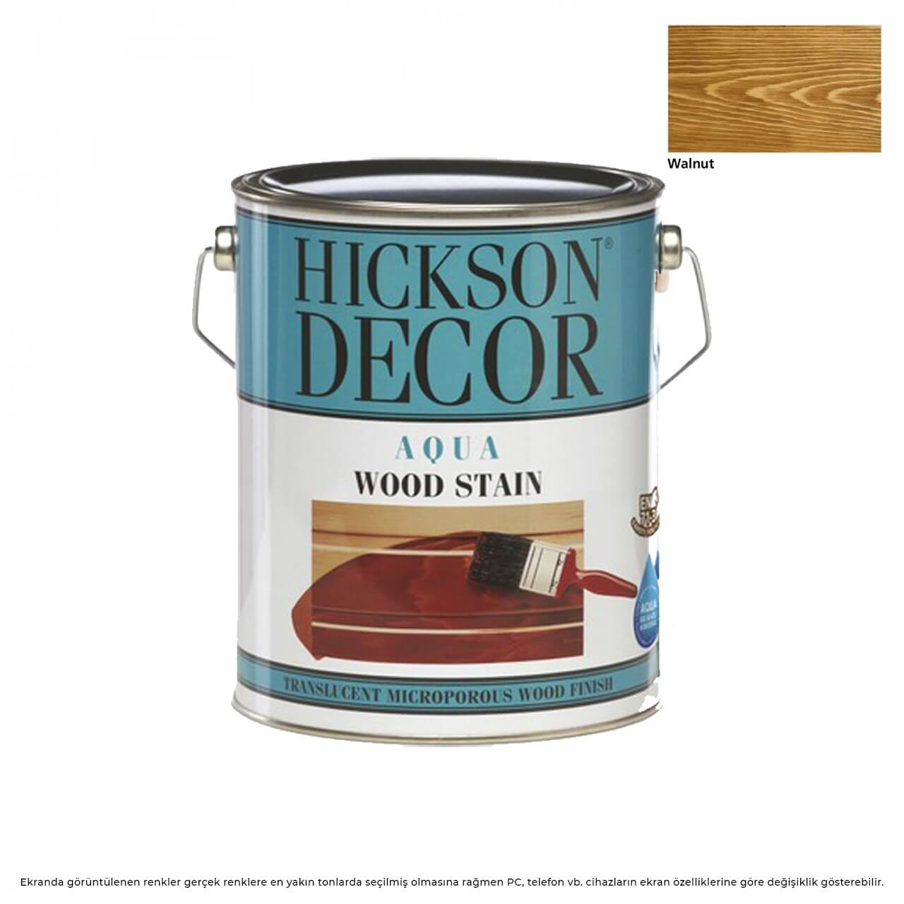 Hickson Decor Ultra Aqua Vernik 5 L. Walnut-Su Bazlı Boyalar-FLZ00838