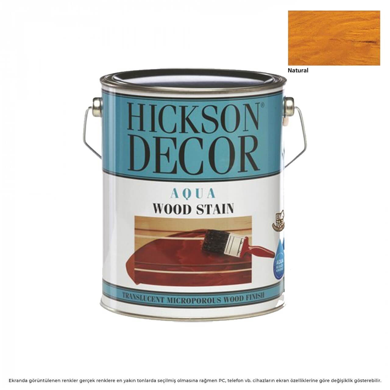 Hickson Decor Ultra Solventli Vernik 1L. Natural-Solvent Bazlı Boyalar-FLZ00784