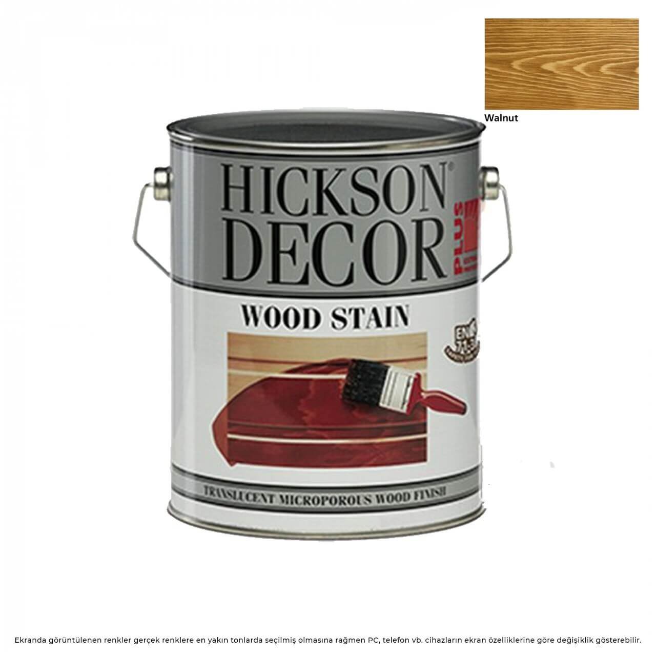 Hickson Decor Ultra Solventli Vernik 1L. Walnut-Solvent Bazlı Boyalar-FLZ00796