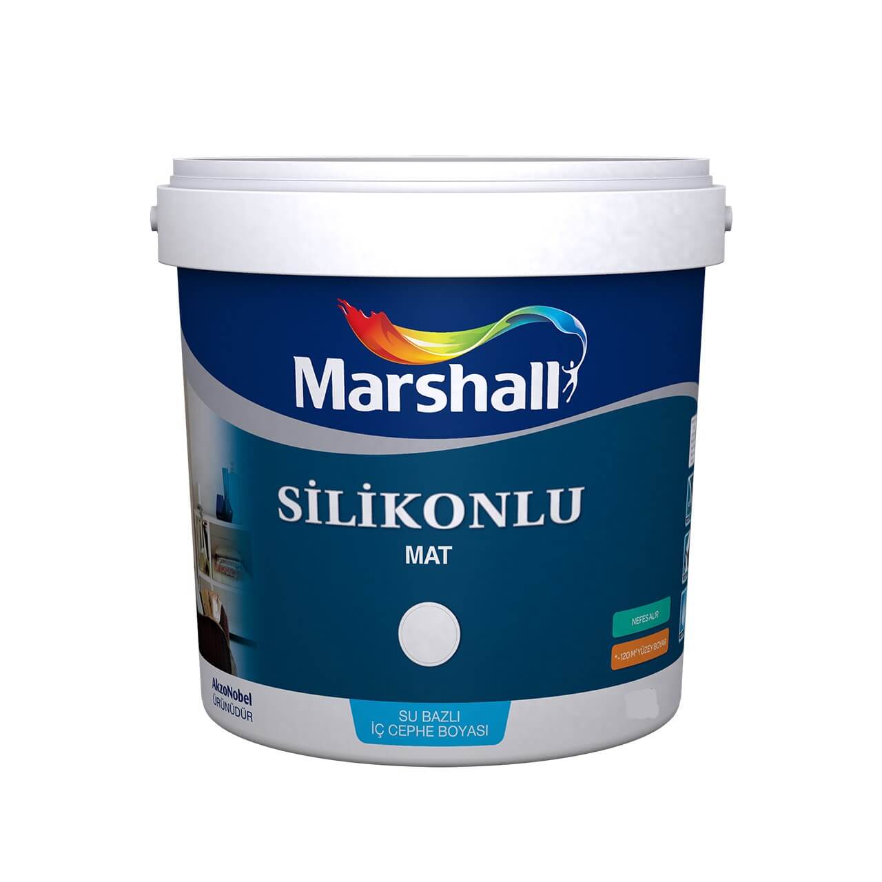 Marshall Silikonlu Mat Bw 2.5 Lt-İç Cephe Boyaları-FLZ01652