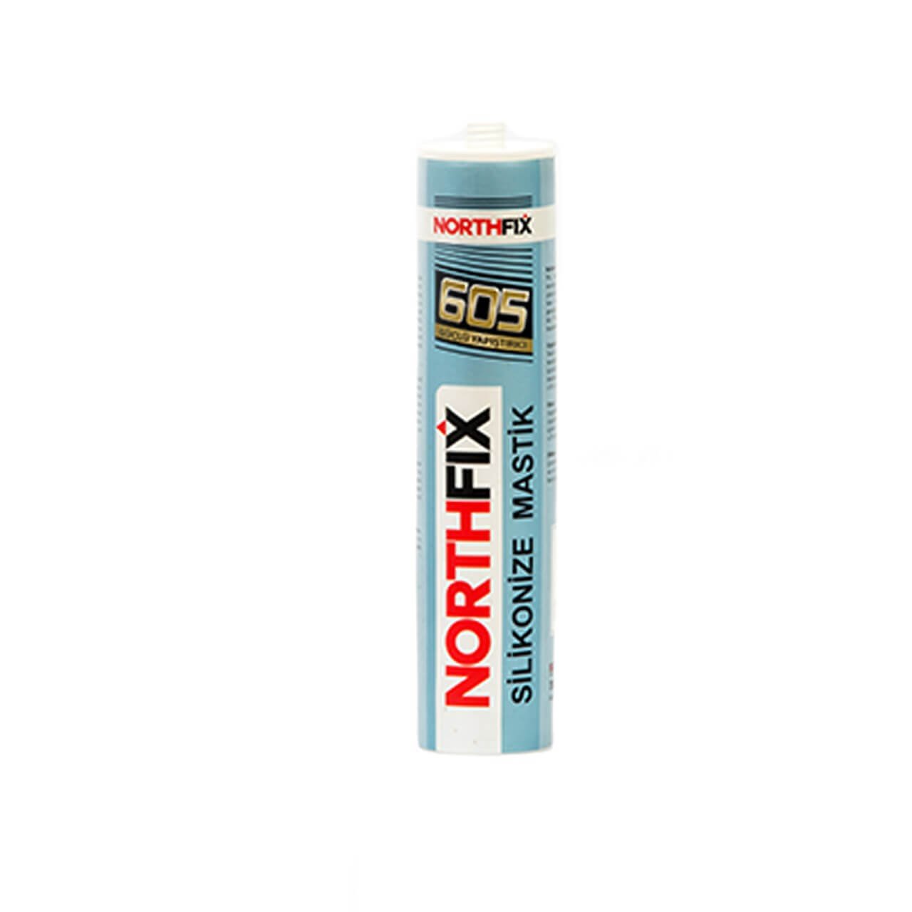 Northfix 605 Silikonize Mastik Siyah 310ML-Mastikler-FLZ03160
