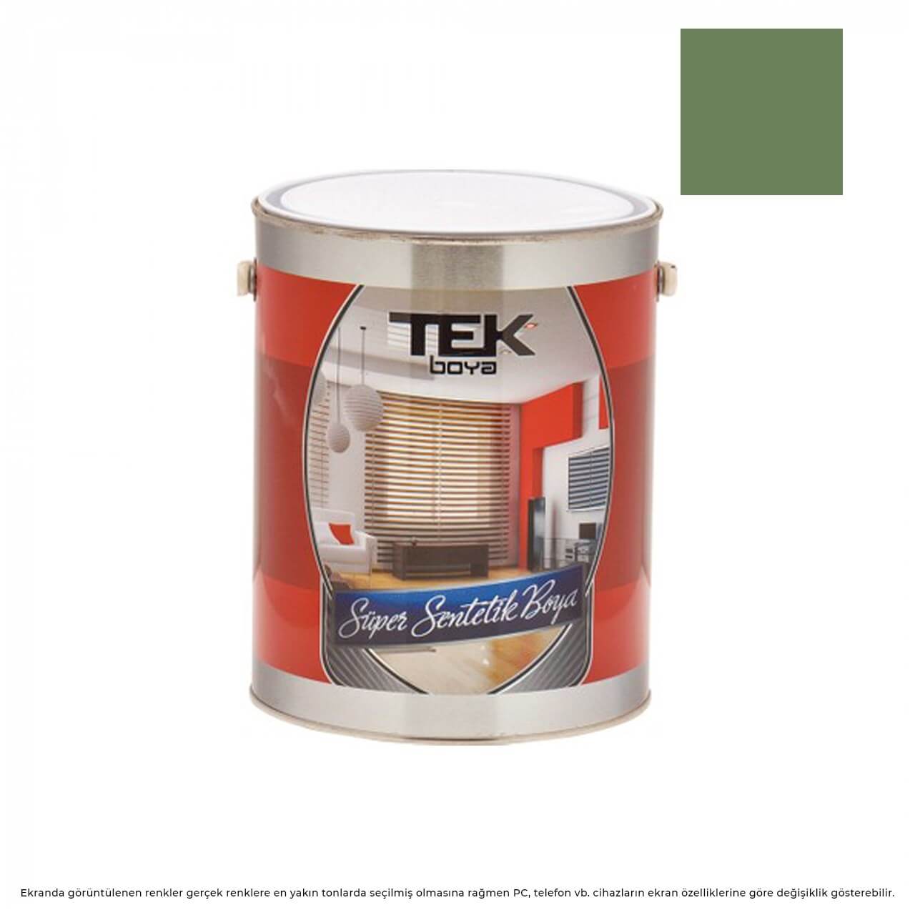 Tek Parlak Yağlı Boya 0.75 LT. Yeşil-Yağlı Boyalar-FLZ01386