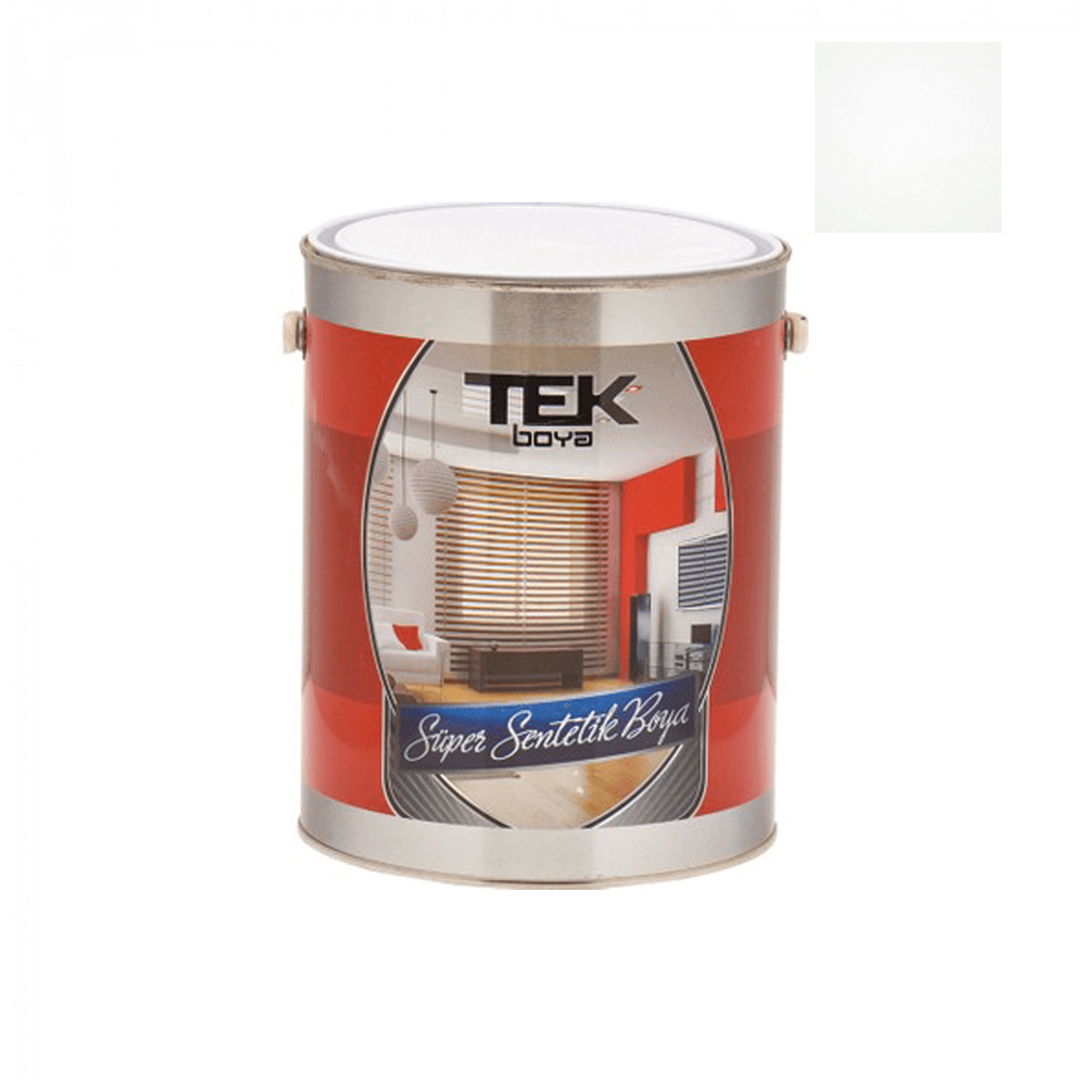 Tek Parlak Yağlı Boya 15 LT. Gümüş 726(RL-3003)-Yağlı Boyalar-FLZ01327