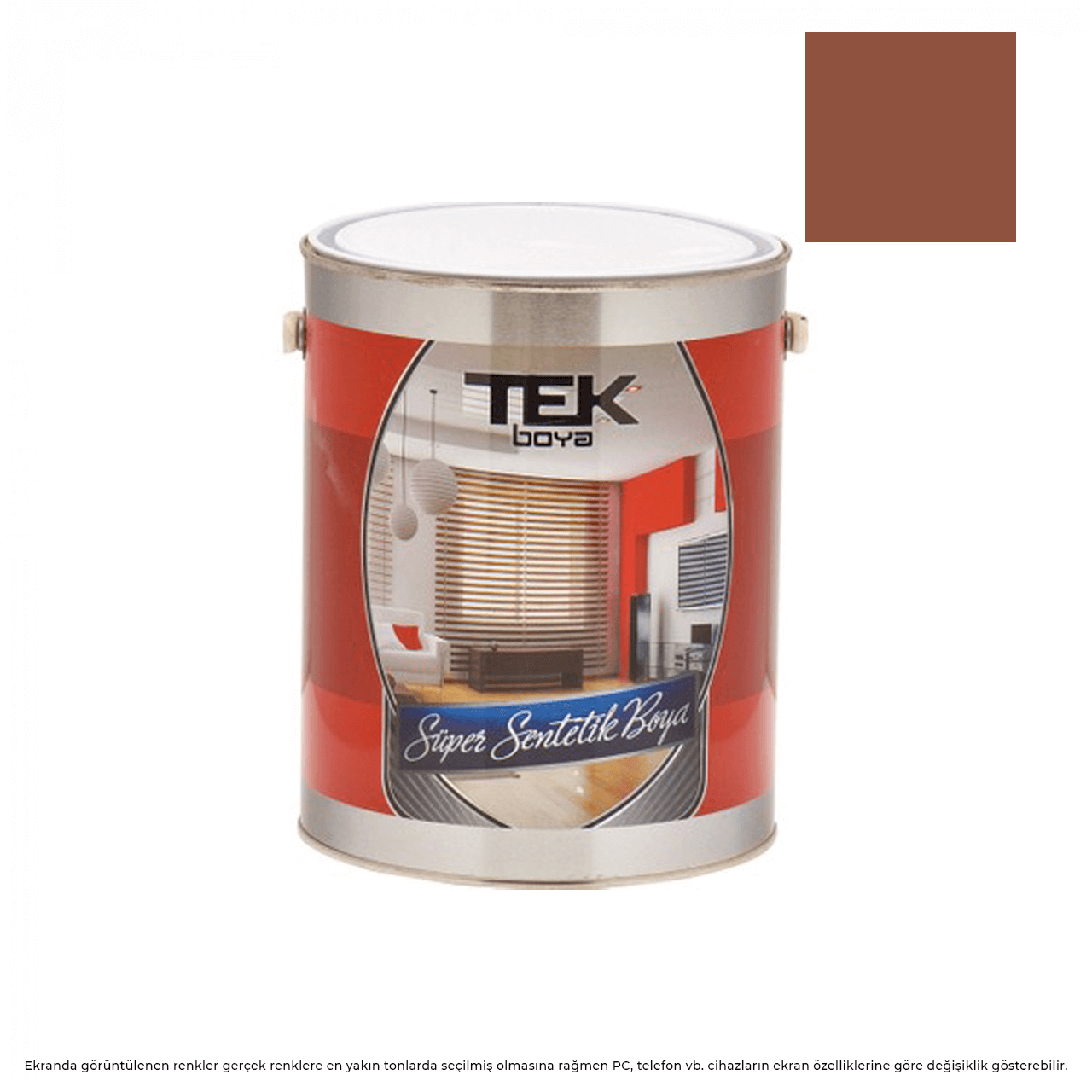 Tek Parlak Yağlı Boya 15 LT. Sütlü Kahve 724-Yağlı Boyalar-FLZ01343