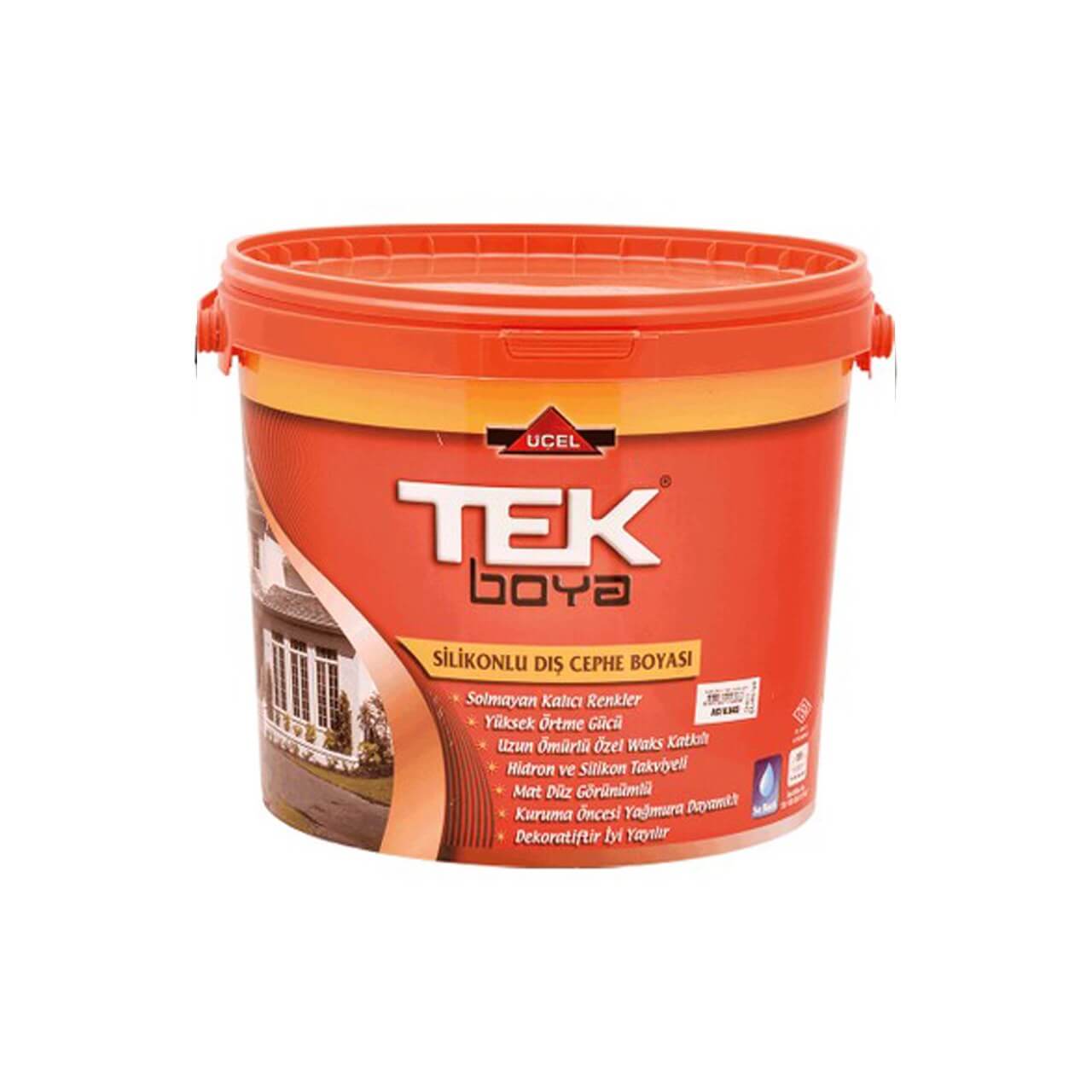 Tek Silikonlu Dış Cephe Boyası Beyaz 2.5 LT.-Dış Cephe Boyaları-FLZ01257