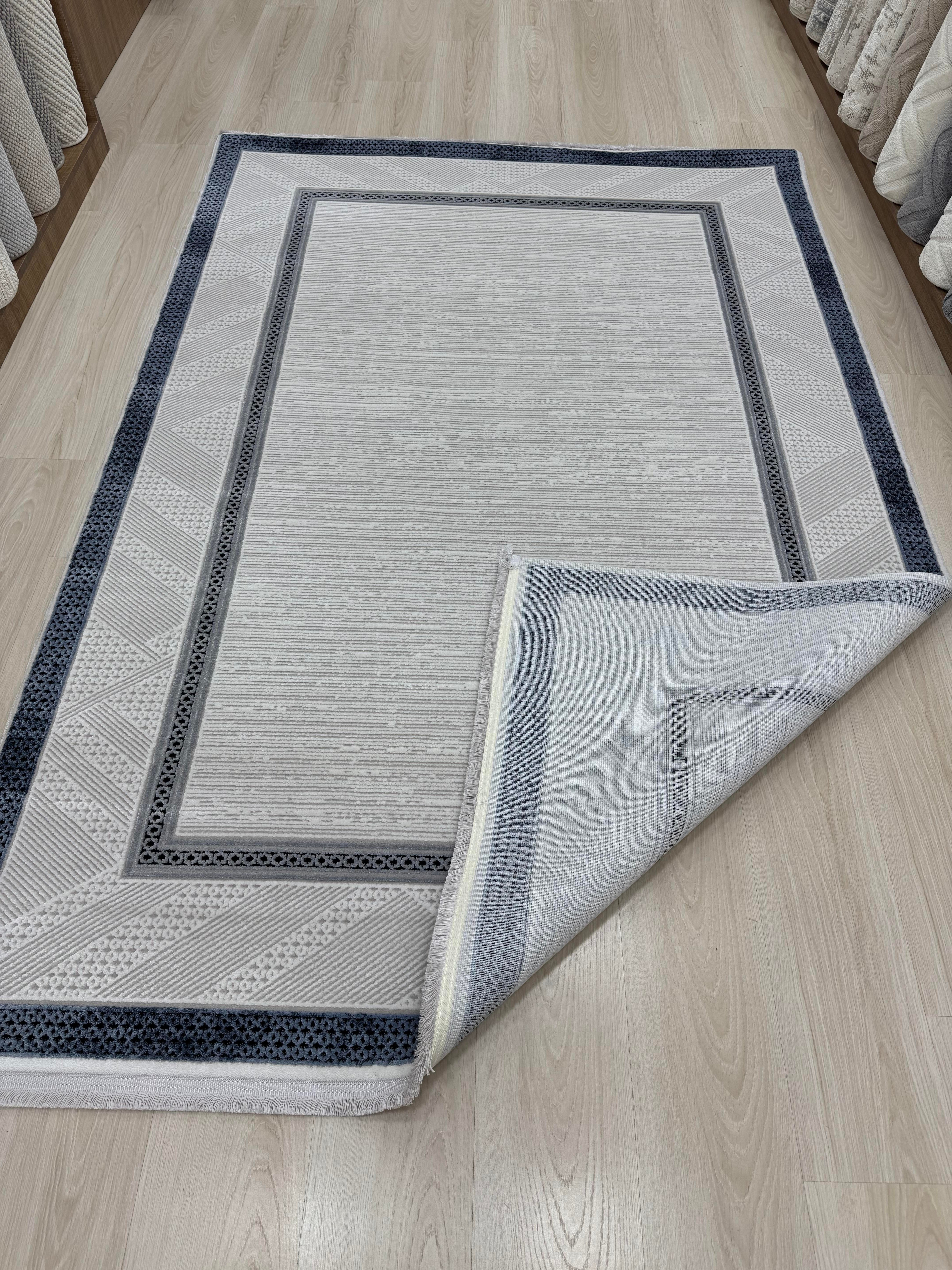 Elit 29158A Krem Gri Mavi 160x230
