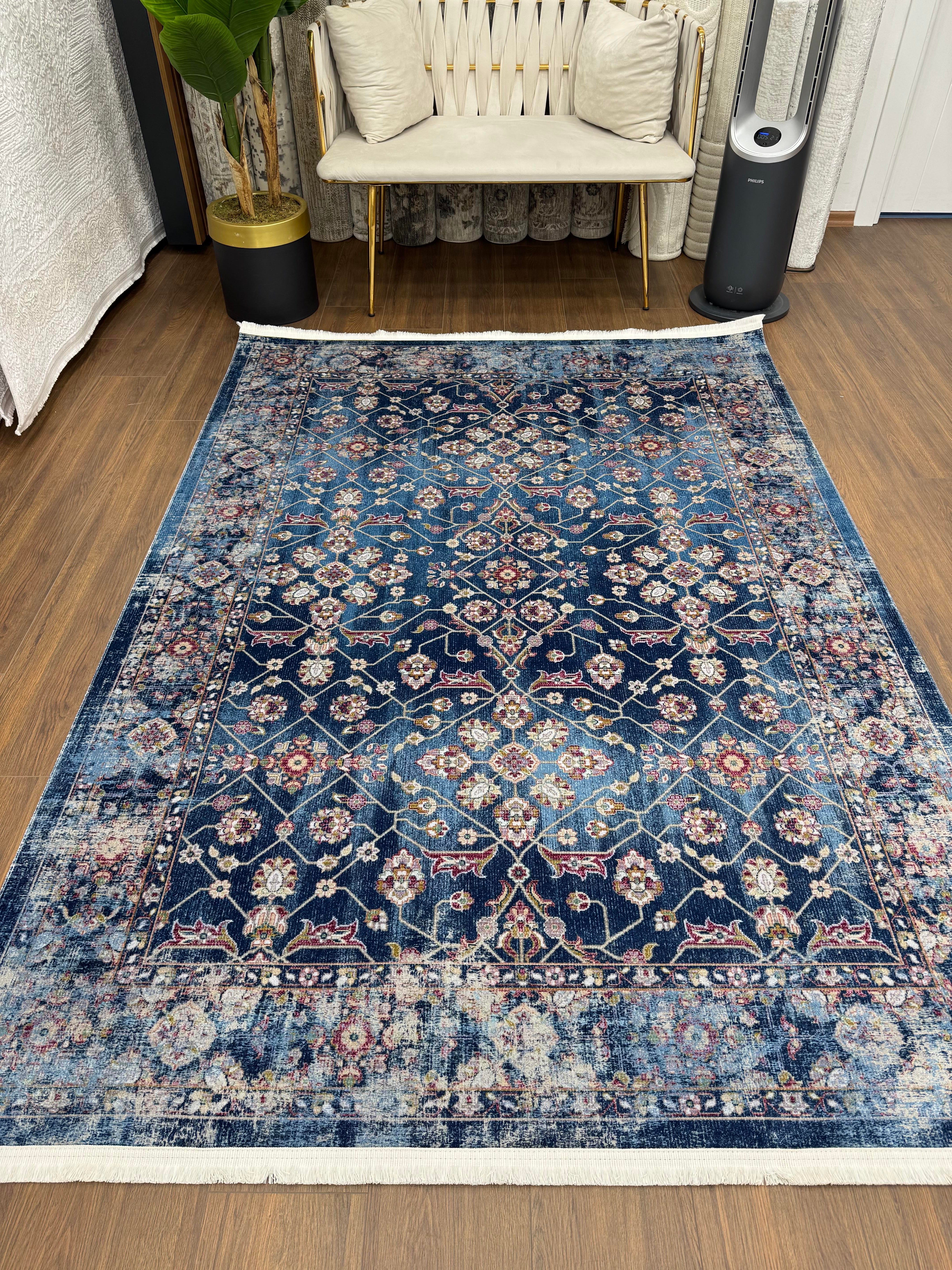 Ottoman 1154V3 Mavi Pembe Multi 