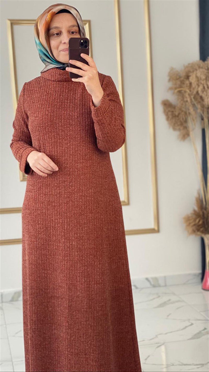 Çınar Özkan Simli Örme Elbise 1001