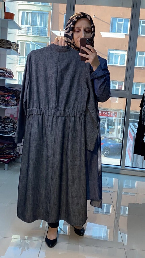 Dar Kalıp Mavi Kot Kap FRY