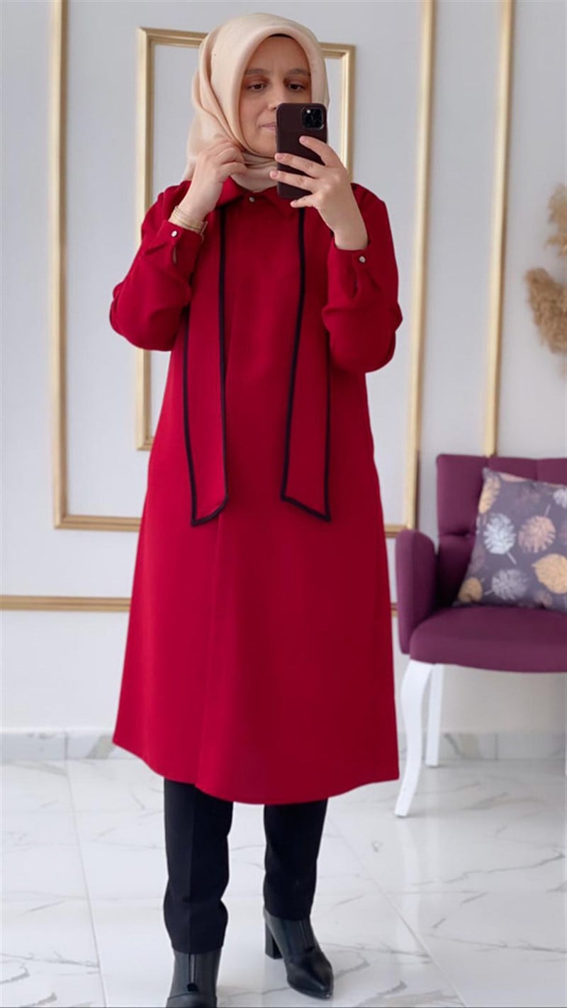 Haya Kravatlı Tunik A1025