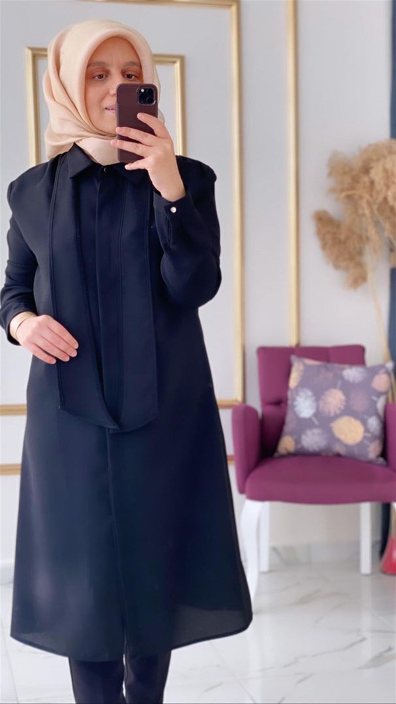 Haya Kravatlı Tunik A1025