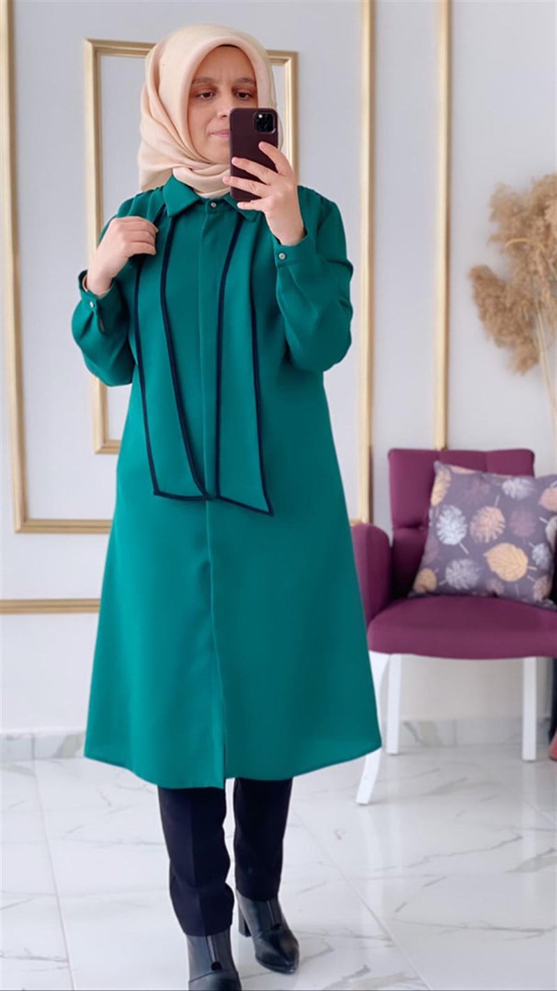 Haya Kravatlı Tunik A1025